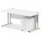 Rayleigh Cantilever Desk With 3 Draw Mobile Pedestal